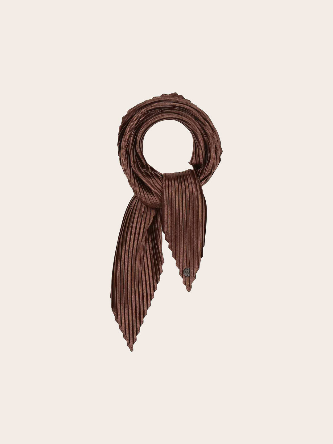 Diamond Shape Tuch mit Plissee und Metallic-Effekt