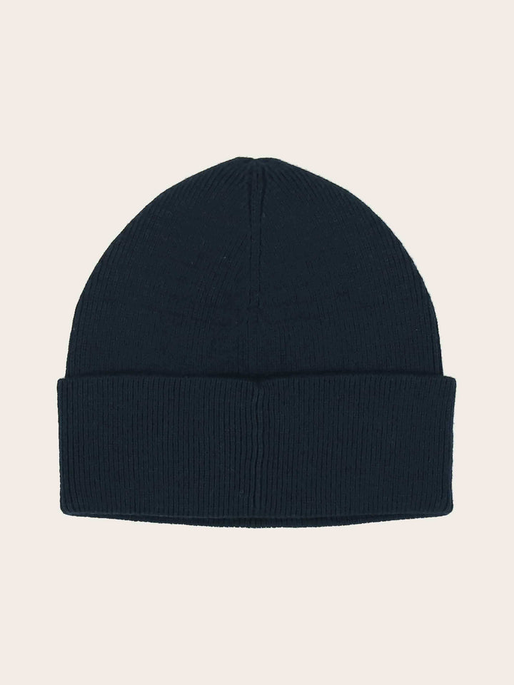 Einfarbige Beanie mit gestickter bugatti-Flag