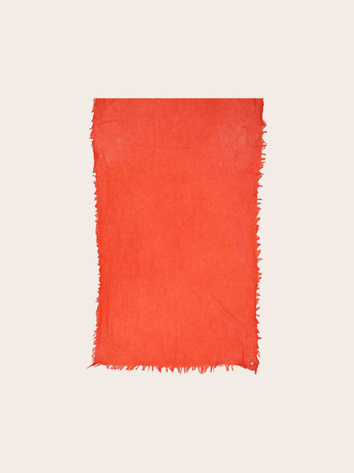 Einfarbige Wollstola mit Fransen