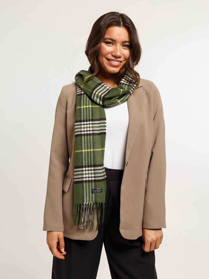 Schmaler Cashmink-Schal mit FRAAS Plaid Karo