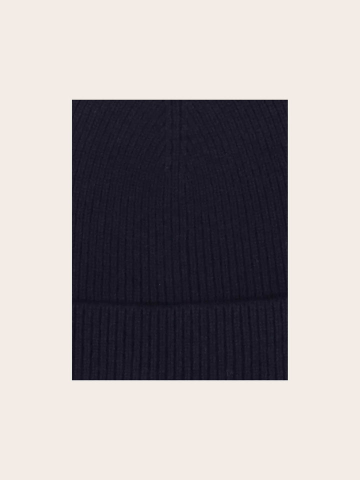 Einfarbige bugatti Beanie mit Signature-Flag
