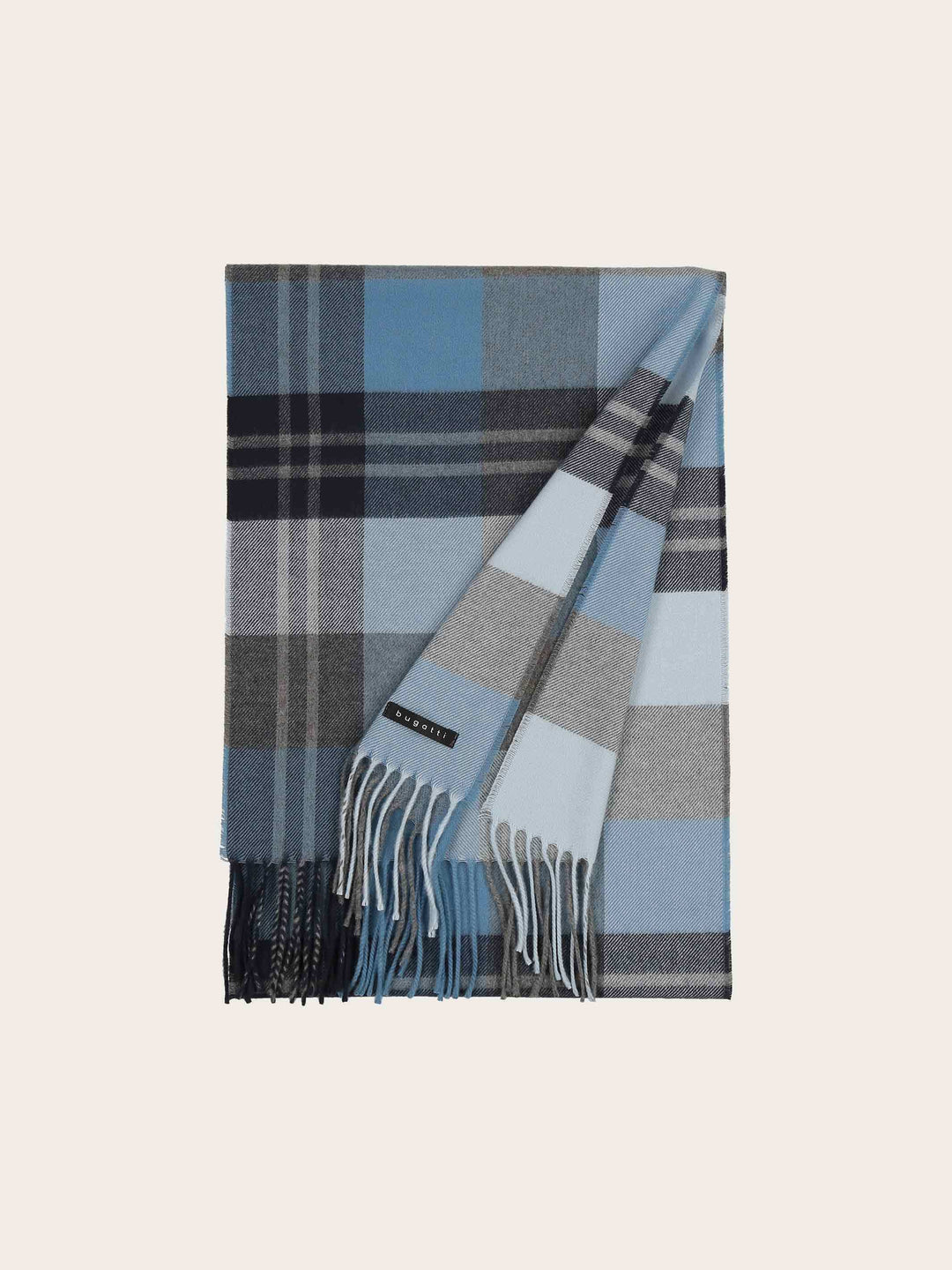 bugatti Cashminkschal mit Karomuster