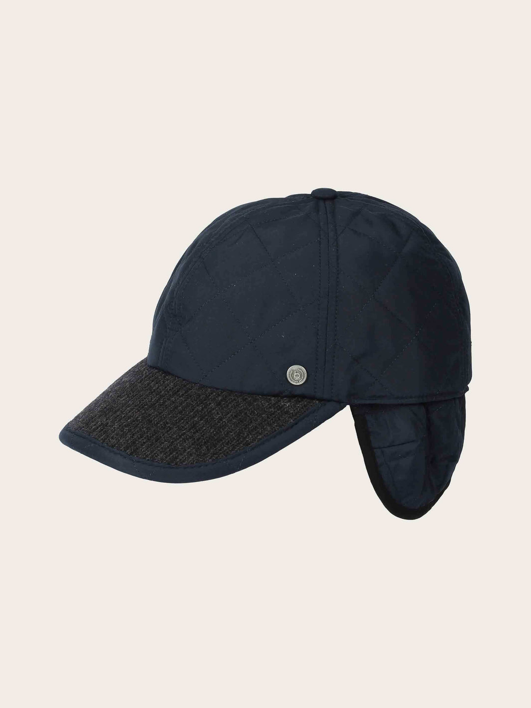 Einfarbige bugatti Puffer-Basecap mit Ohrenklappen
