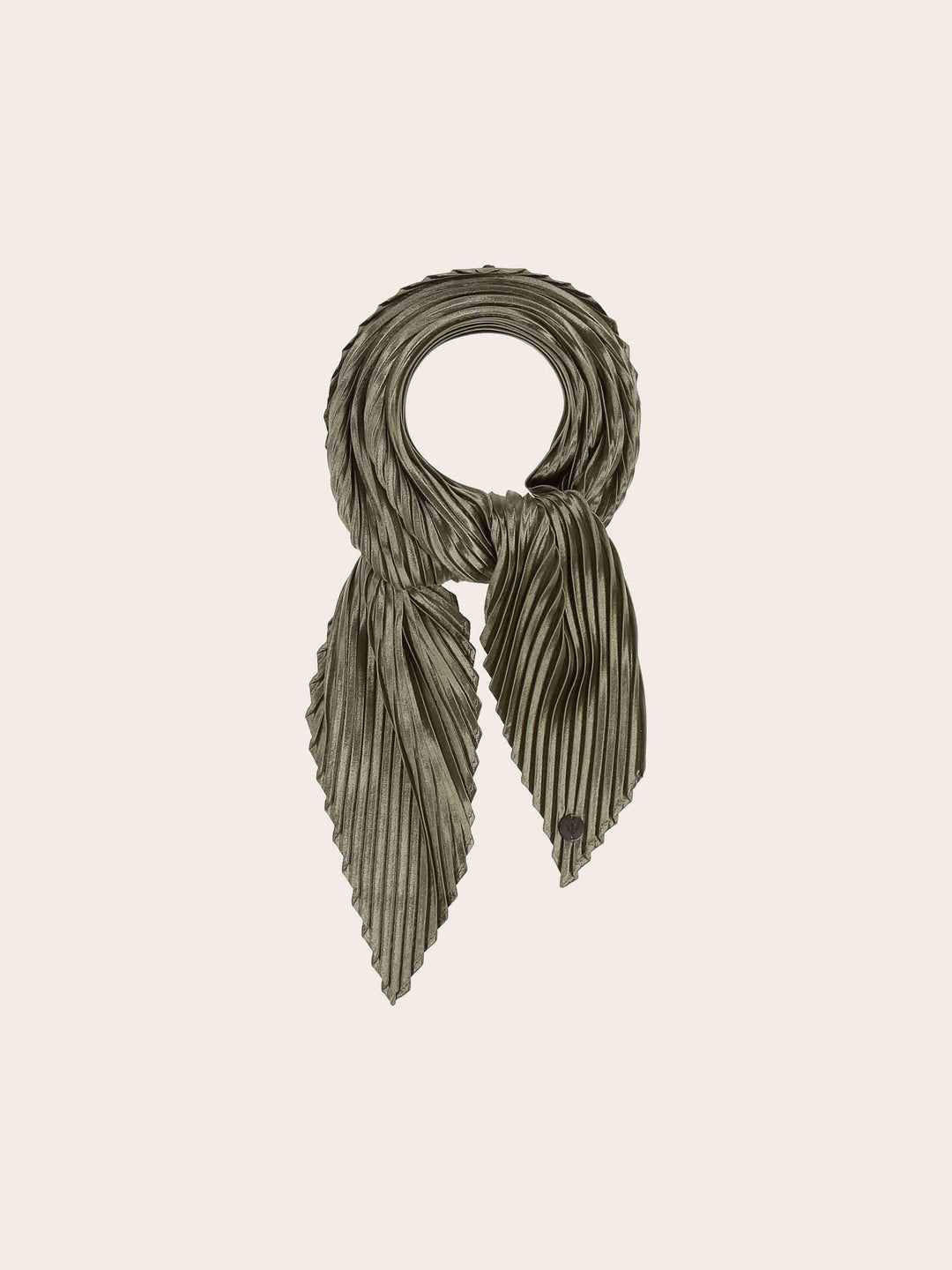 Diamond Shape Tuch mit Plissee und Metallic-Effekt