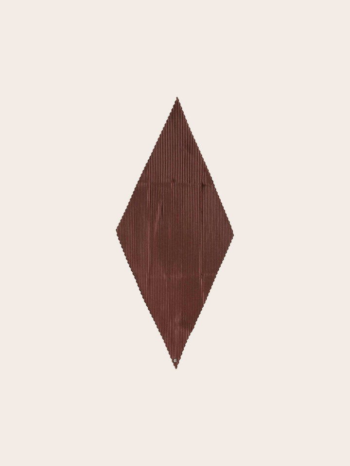 Diamond Shape Tuch mit Plissee und Metallic-Effekt