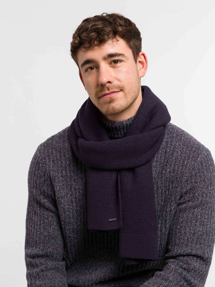 Einfarbiger bugatti Jersey Knit Schal