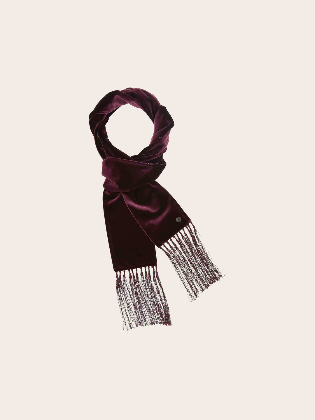 Eleganter Skinny-Schal in Samt-Optik