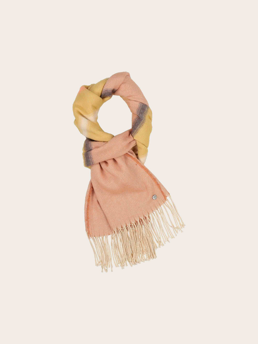 Glitzernder Schal mit Streifen-Design