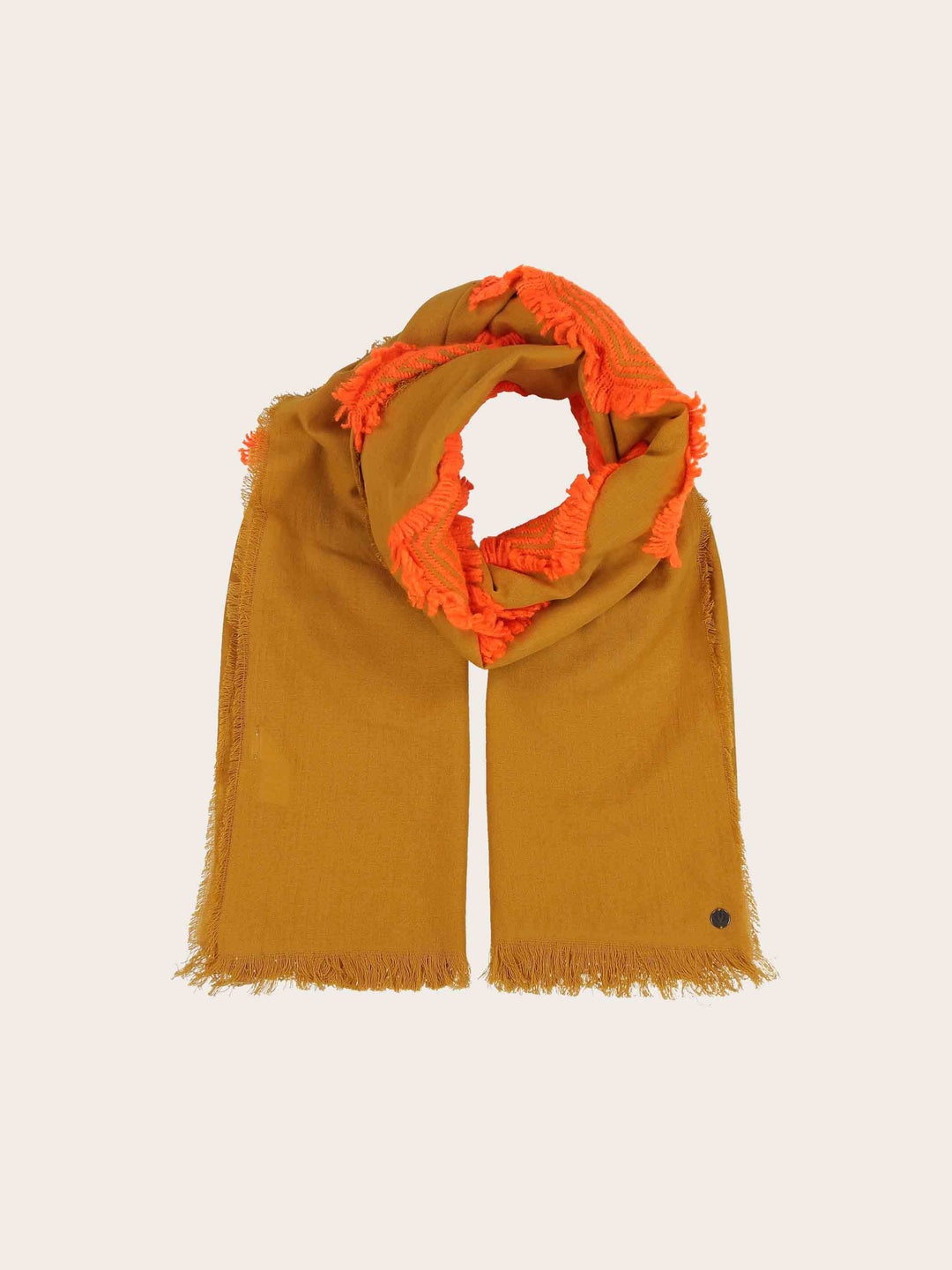Sustainability Edition - Fil Coupé Stola mit geometrischem Muster