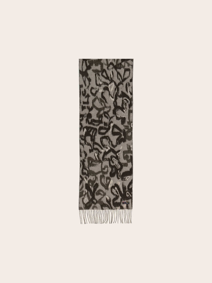 Cashmink-Schal mit mit abstraktem Muster