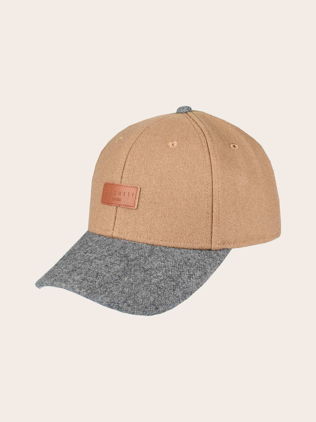 Zweifarbige bugatti Baseballkappe mit Patch