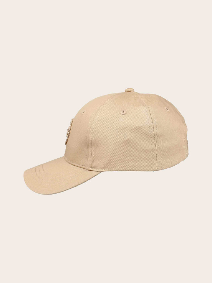 Einfarbige Baseballkappe mit gesticktem bugatti-Logo