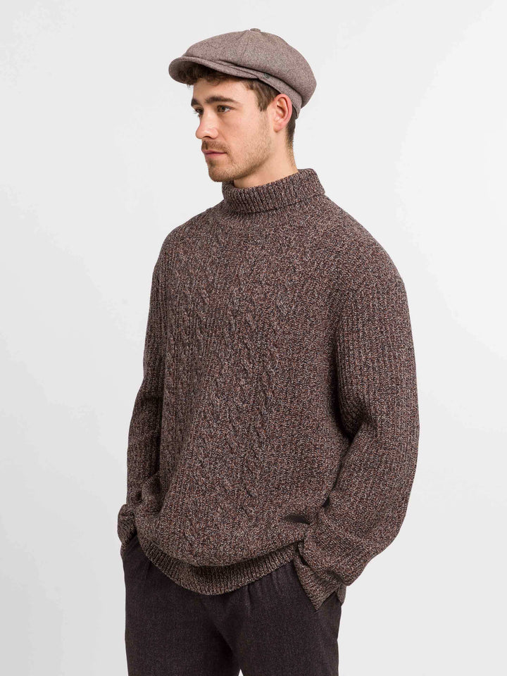 Einfarbige melierte bugatti Bakerboy Cap