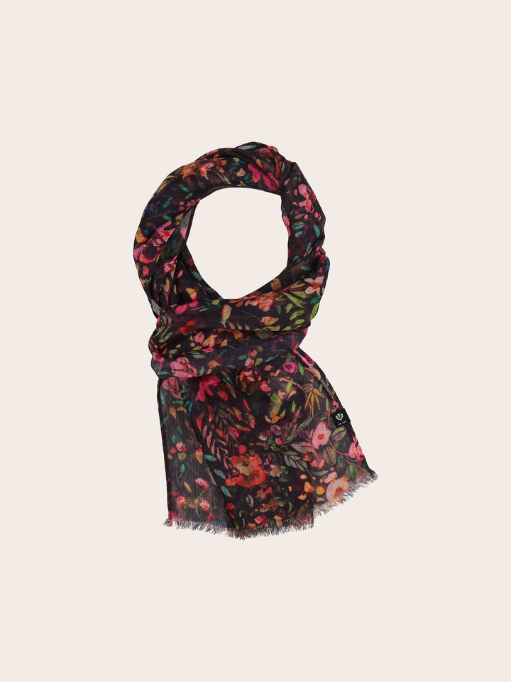 Schal mit zartem Blumen-Design