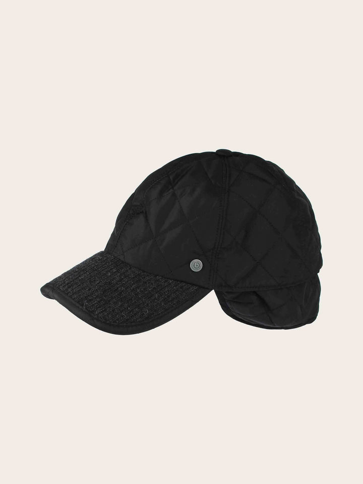 Einfarbige bugatti Puffer-Basecap mit Ohrenklappen