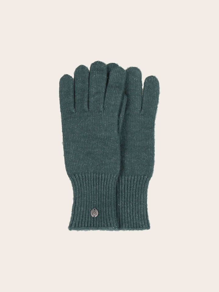 Einfarbige Strickhandschuhe in Wollmischung