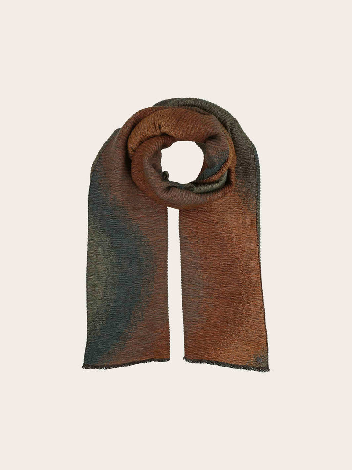 Glitzernder Plissee-Schal mit Wave-Design