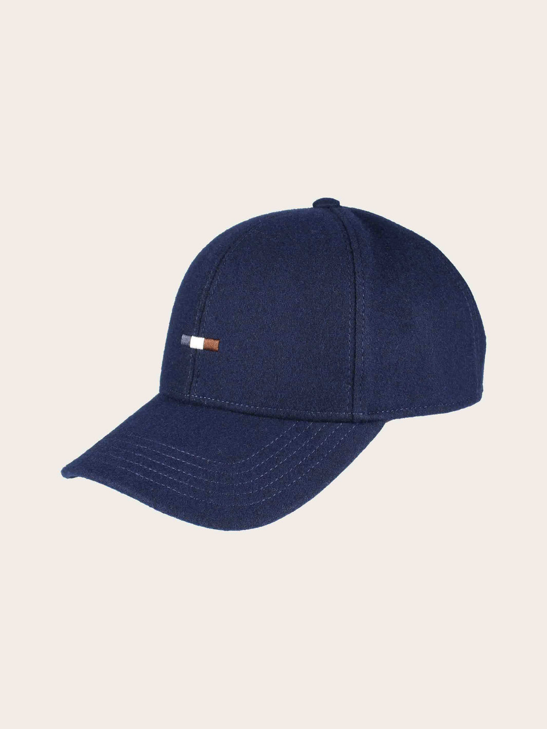 Einfarbige Basecap mit gestickter bugatti-Flag