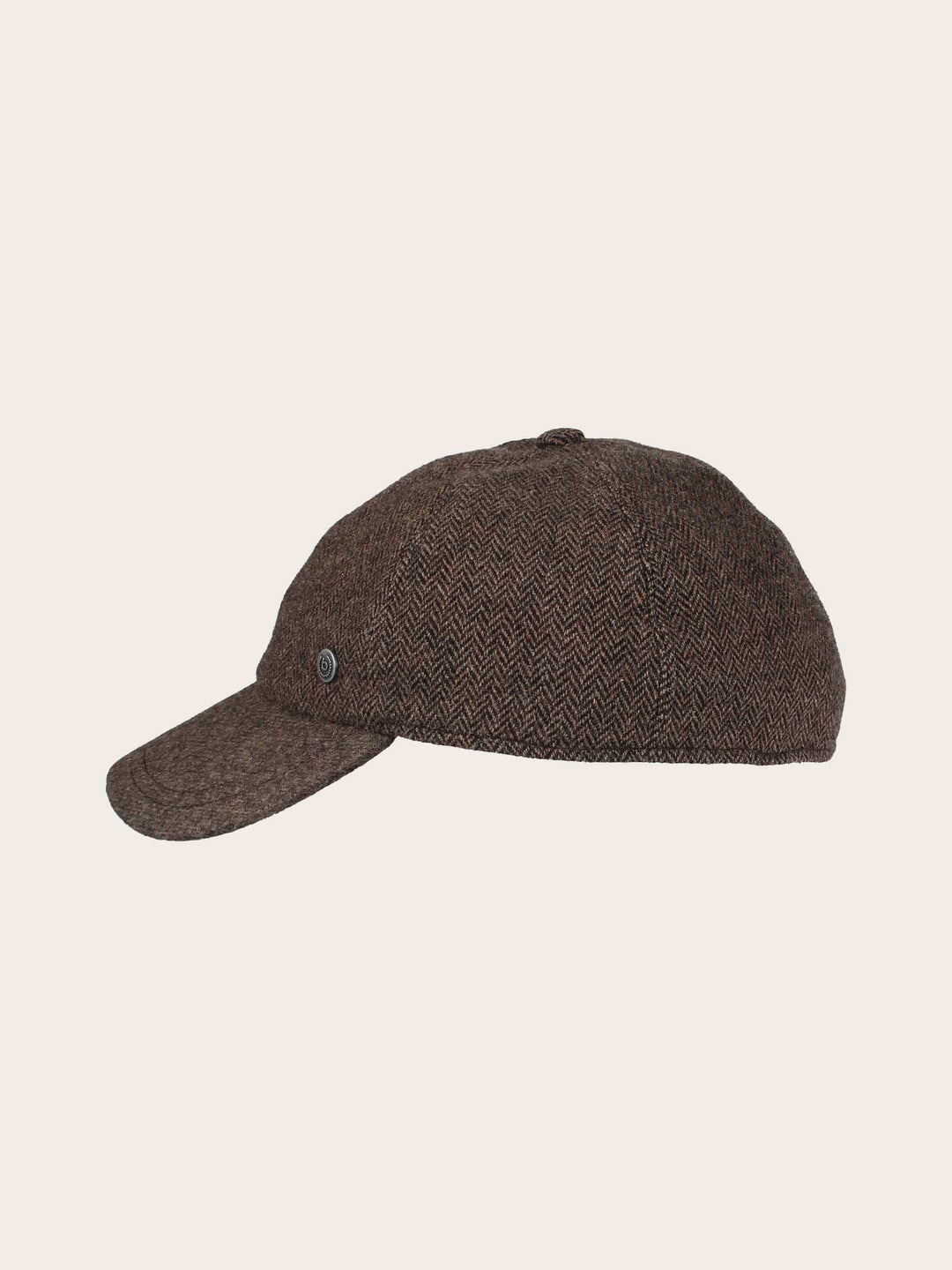 Wetterabweisende bugatti Flatcap mit Fischgrat-Design und Ohrenklappen
