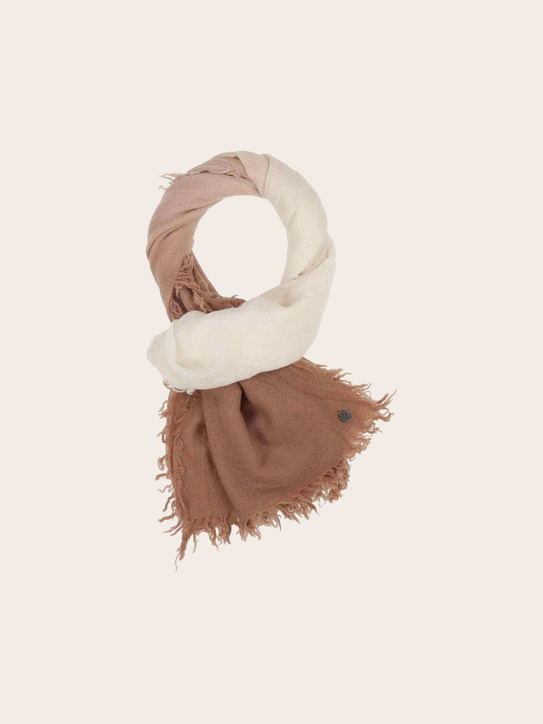 Wollschal im Ombré-Design