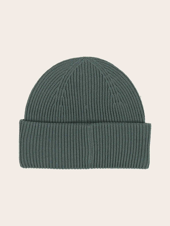 Einfarbige bugatti Beanie mit Signature-Flag
