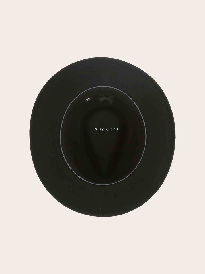 Wasserabweisender Fedora mit Lederband und bugatti-Label