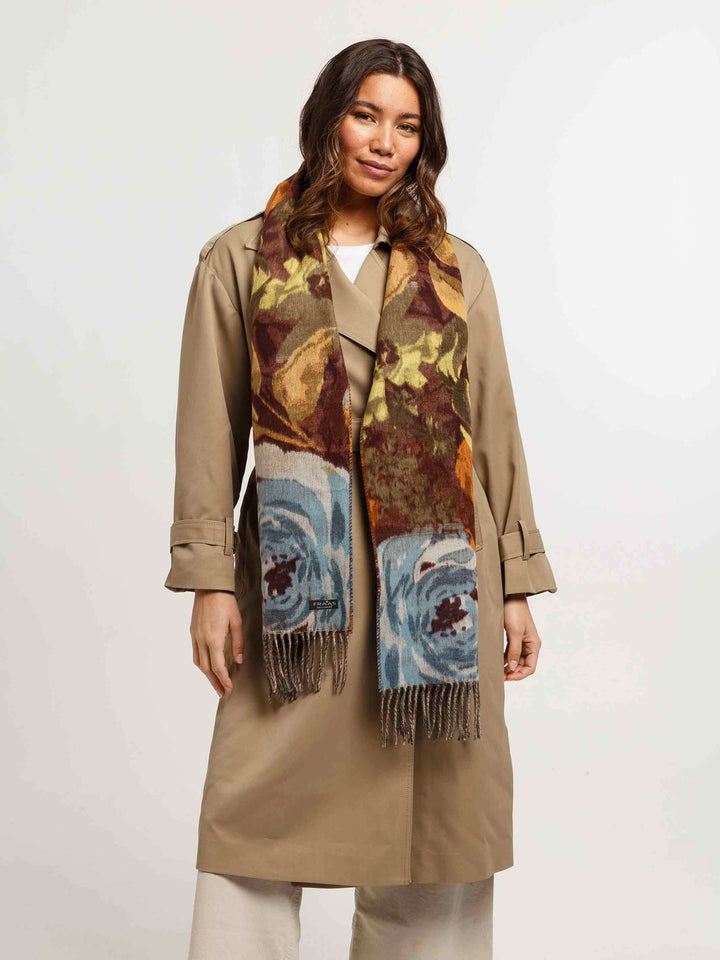 Cashmink-Schal mit romantischem Blumen-Design