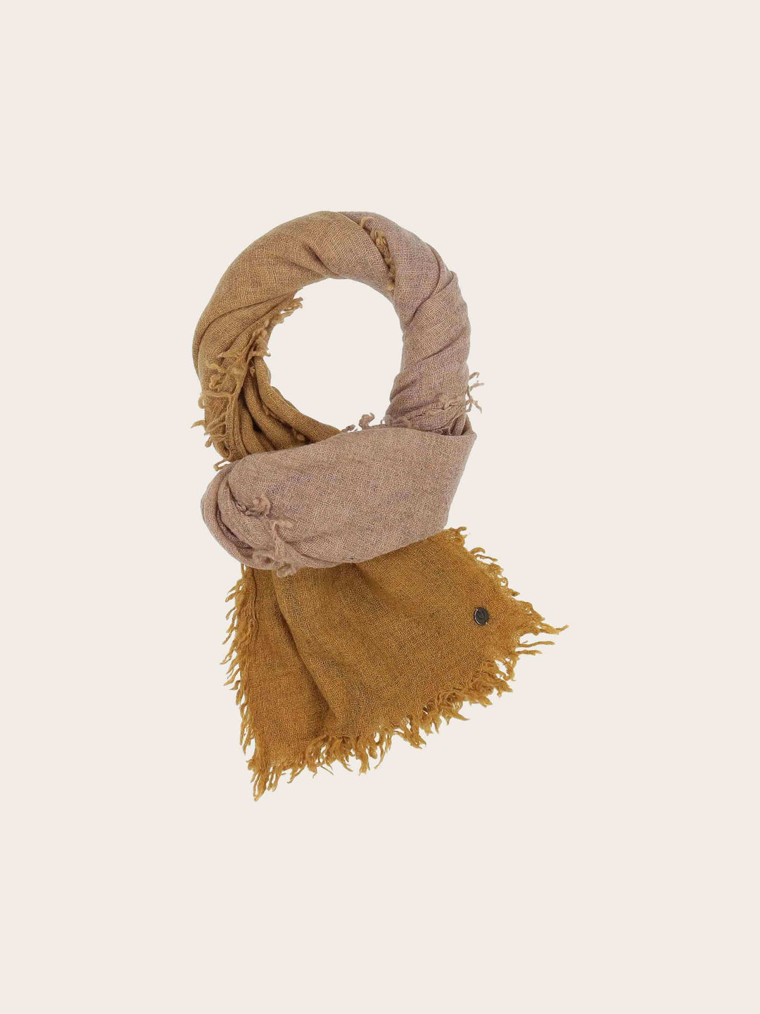 Wollschal im Ombré-Design