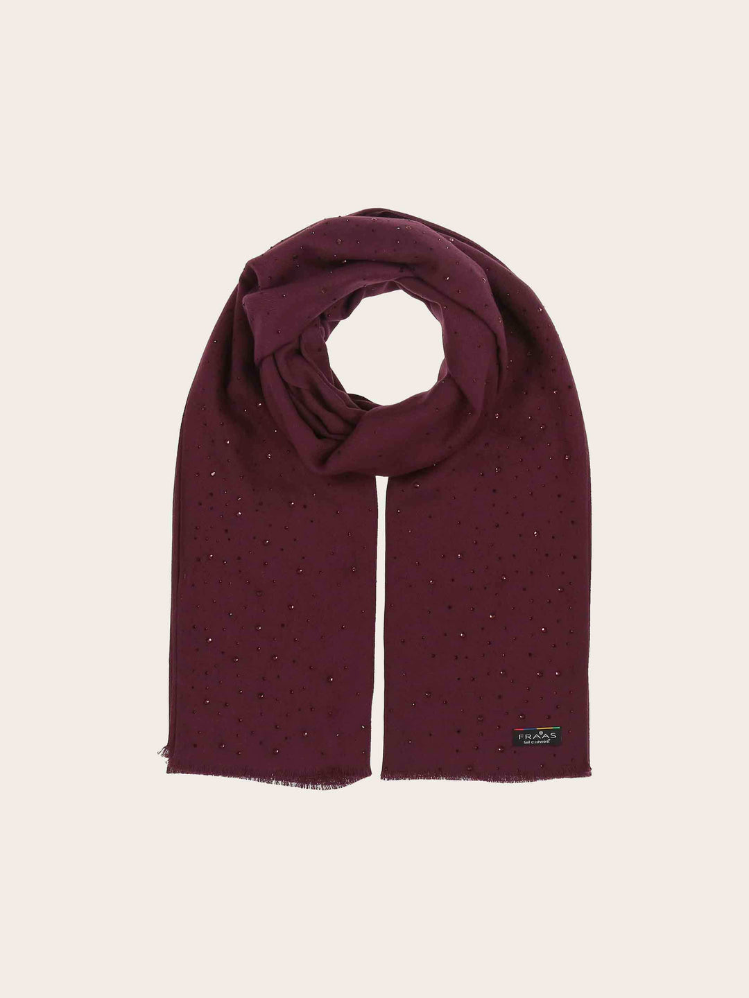 Elegante Cashmink-Stola mit Strass-Steinchen