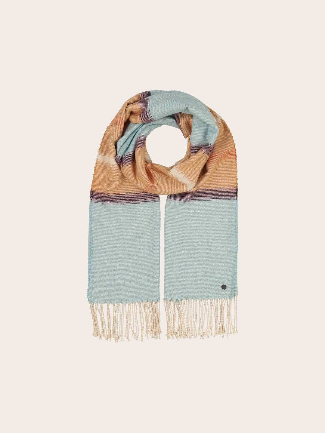 Glitzernder Schal mit Streifen-Design