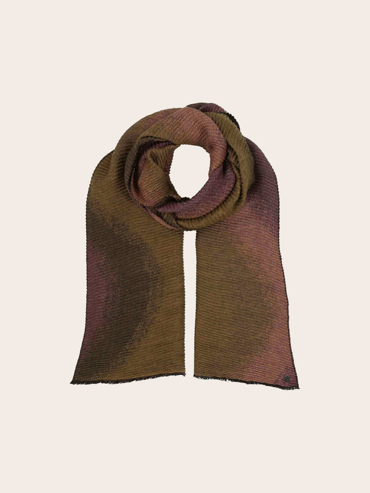 Glitzernder Plissee-Schal mit Wave-Design