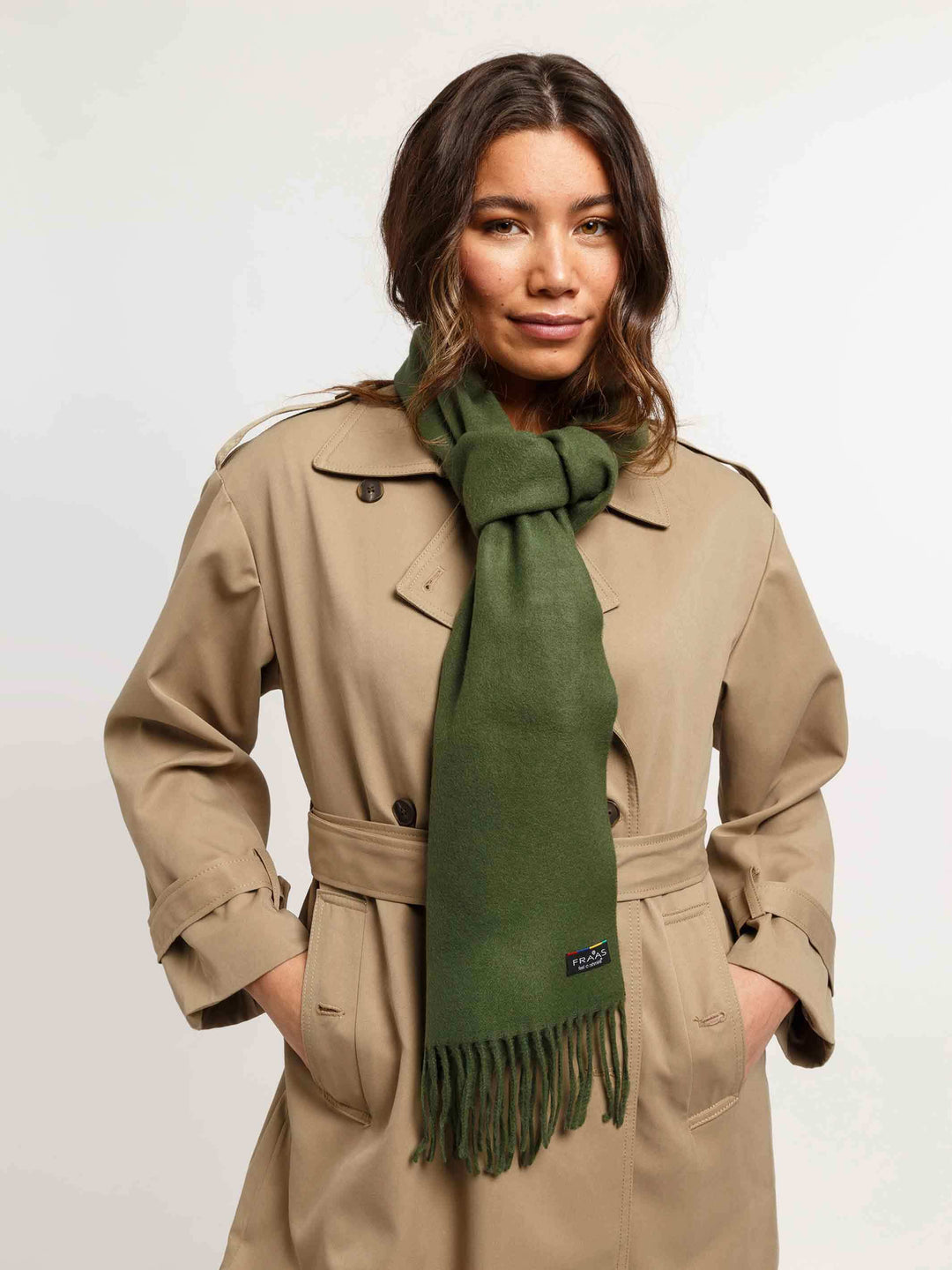 Cashmink-Schal mit Fransen