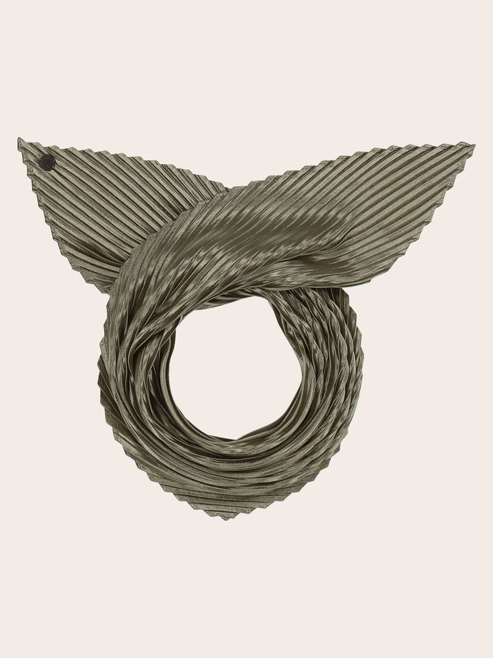 Diamond Shape Tuch mit Plissee und Metallic-Effekt