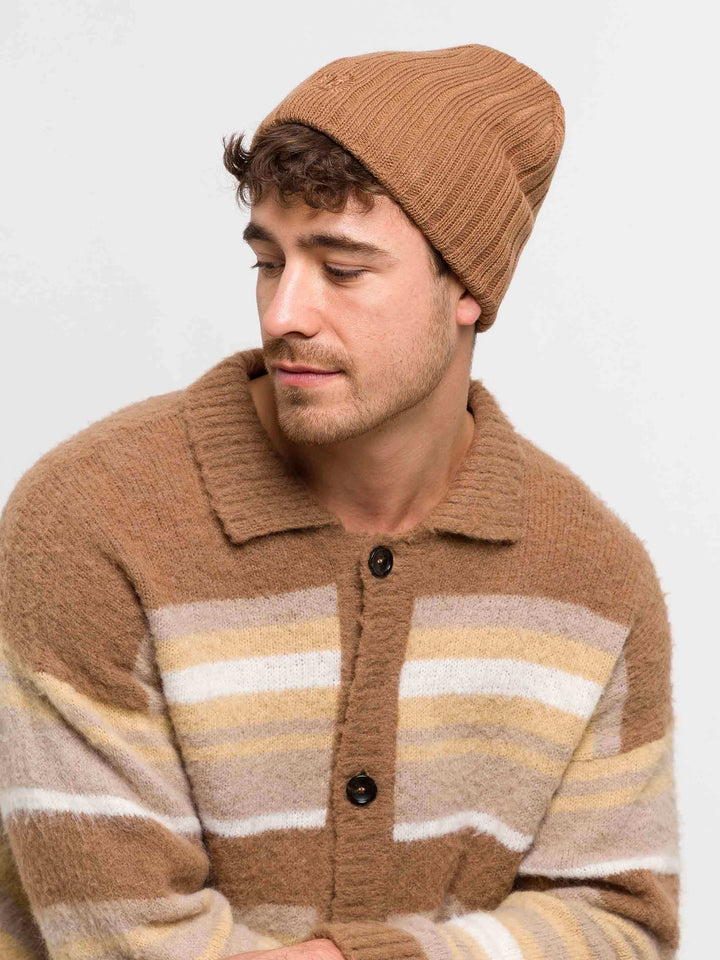 Einfarbige winddichte Beanie mit bugatti Logo