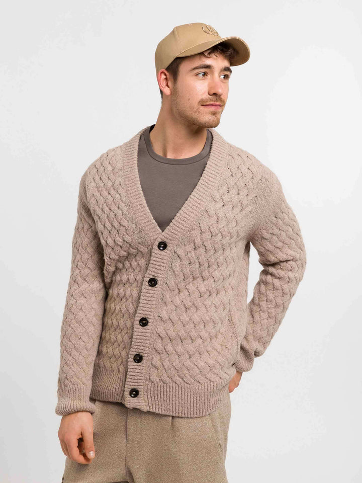 Einfarbige Baseballkappe mit gesticktem bugatti-Logo