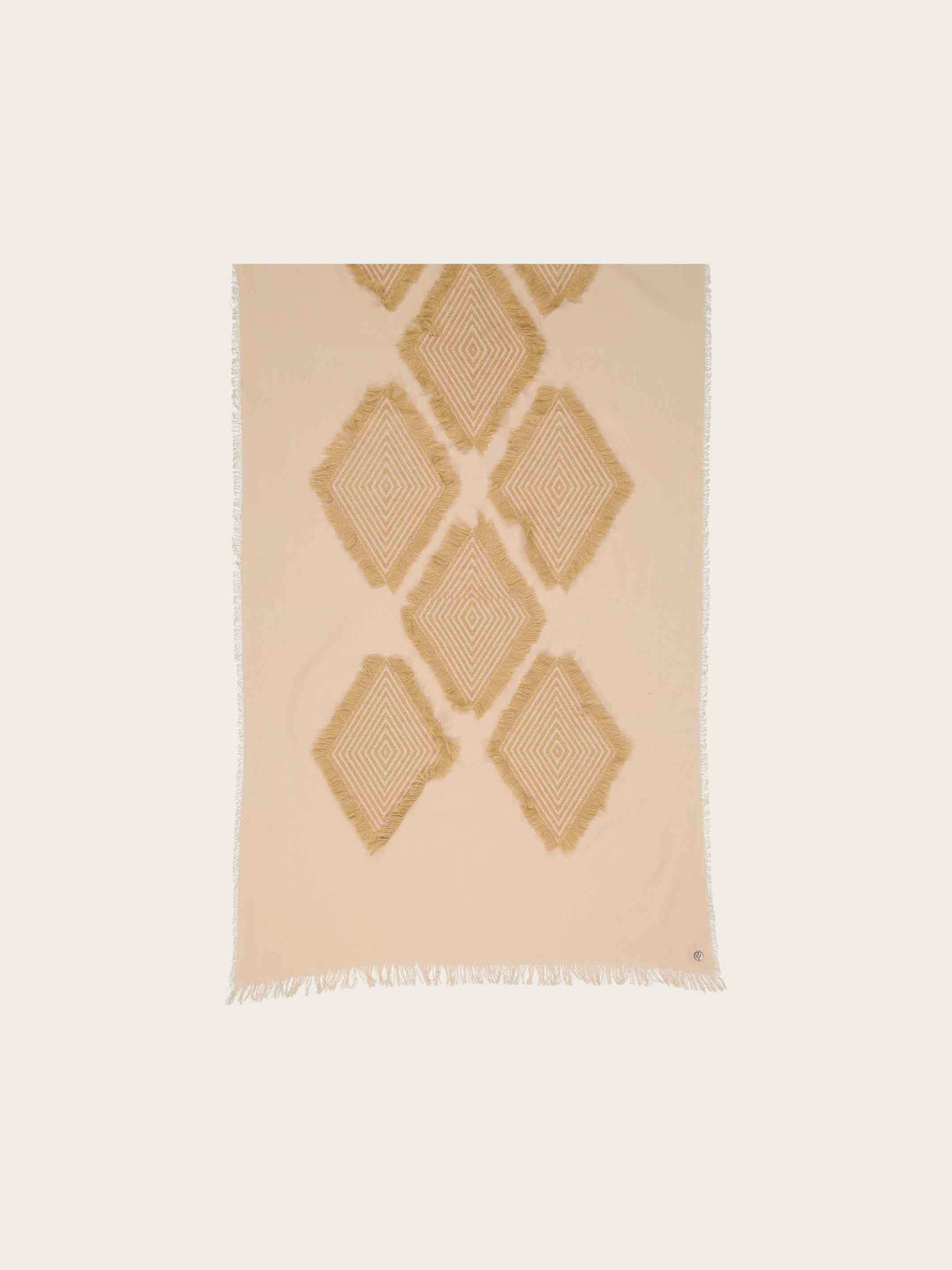 Sustainability Edition - Fil Coupé Stola mit geometrischem Muster