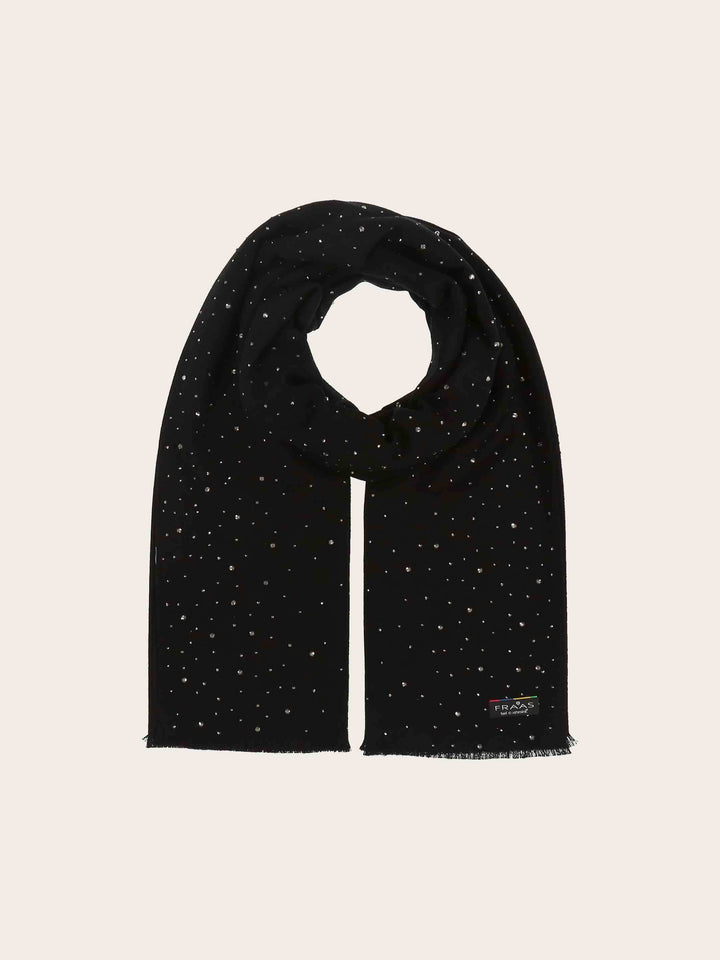 Elegante Cashmink-Stola mit Strass-Steinchen