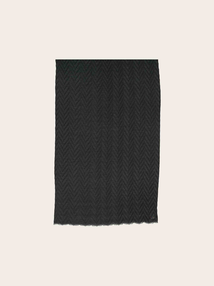 Doubleface Plissee-Stola