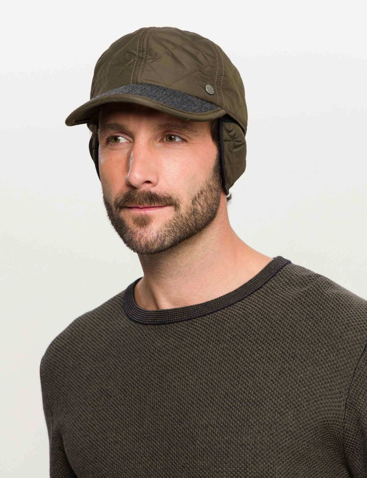 Einfarbige bugatti Puffer-Basecap mit Ohrenklappen