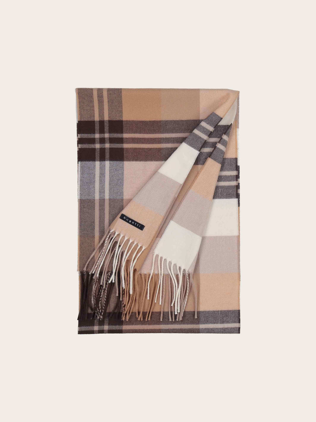 bugatti Cashminkschal mit Karomuster