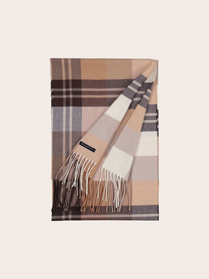 bugatti Cashminkschal mit Karomuster