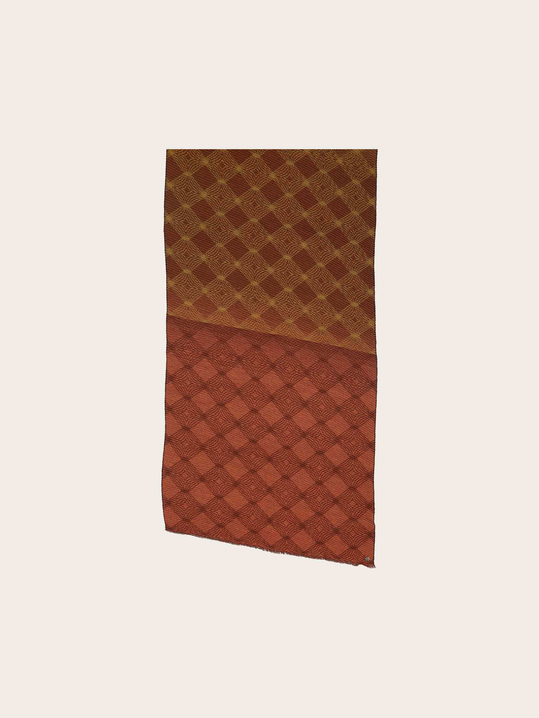 Glitzernder Plissee-Schal mit geometrischem Muster