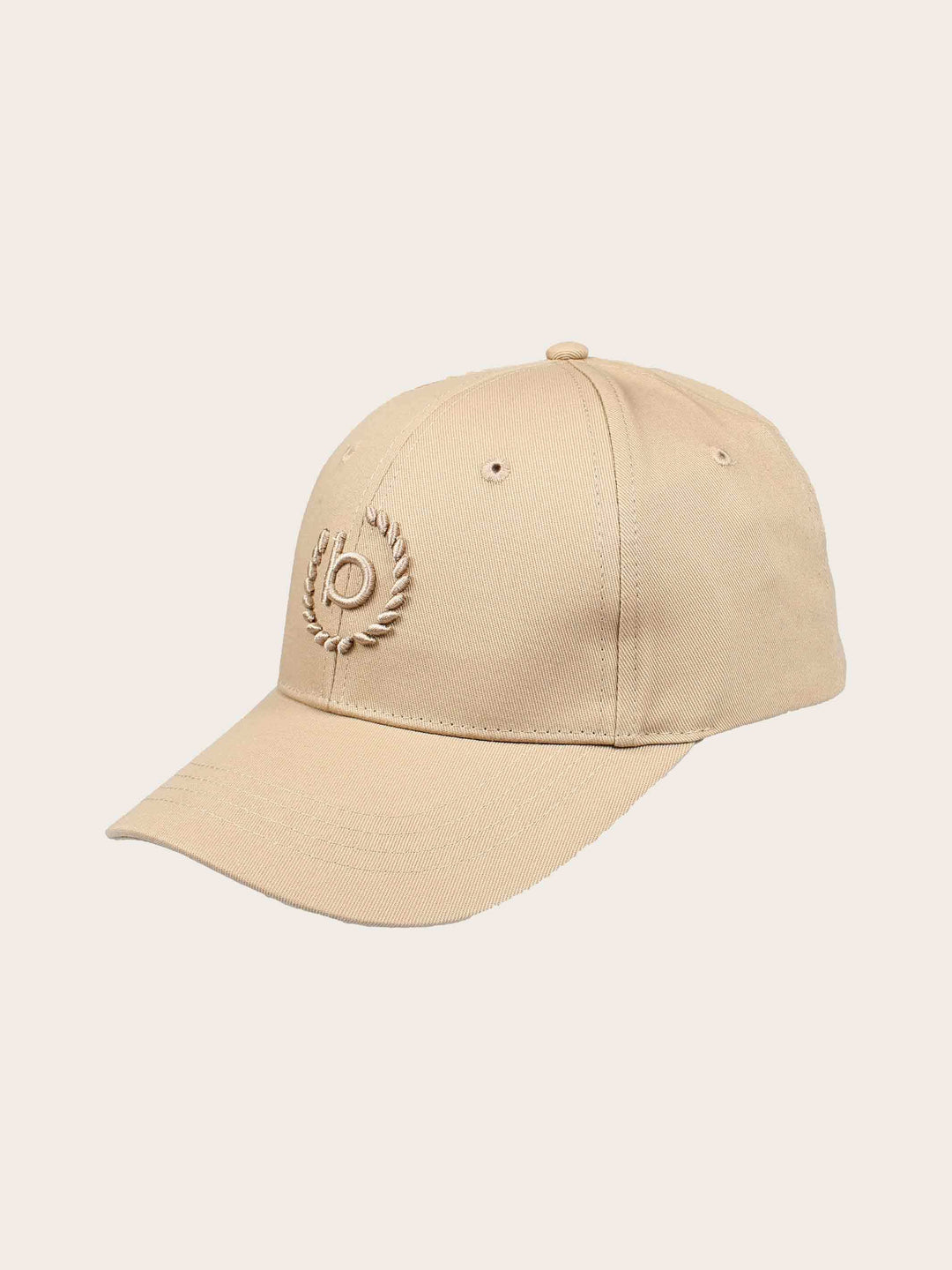 Einfarbige Baseballkappe mit gesticktem bugatti-Logo