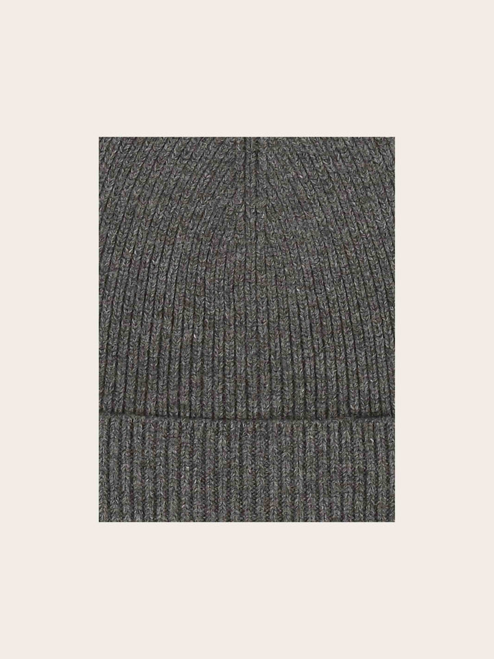 Einfarbige bugatti Beanie mit Signature-Flag