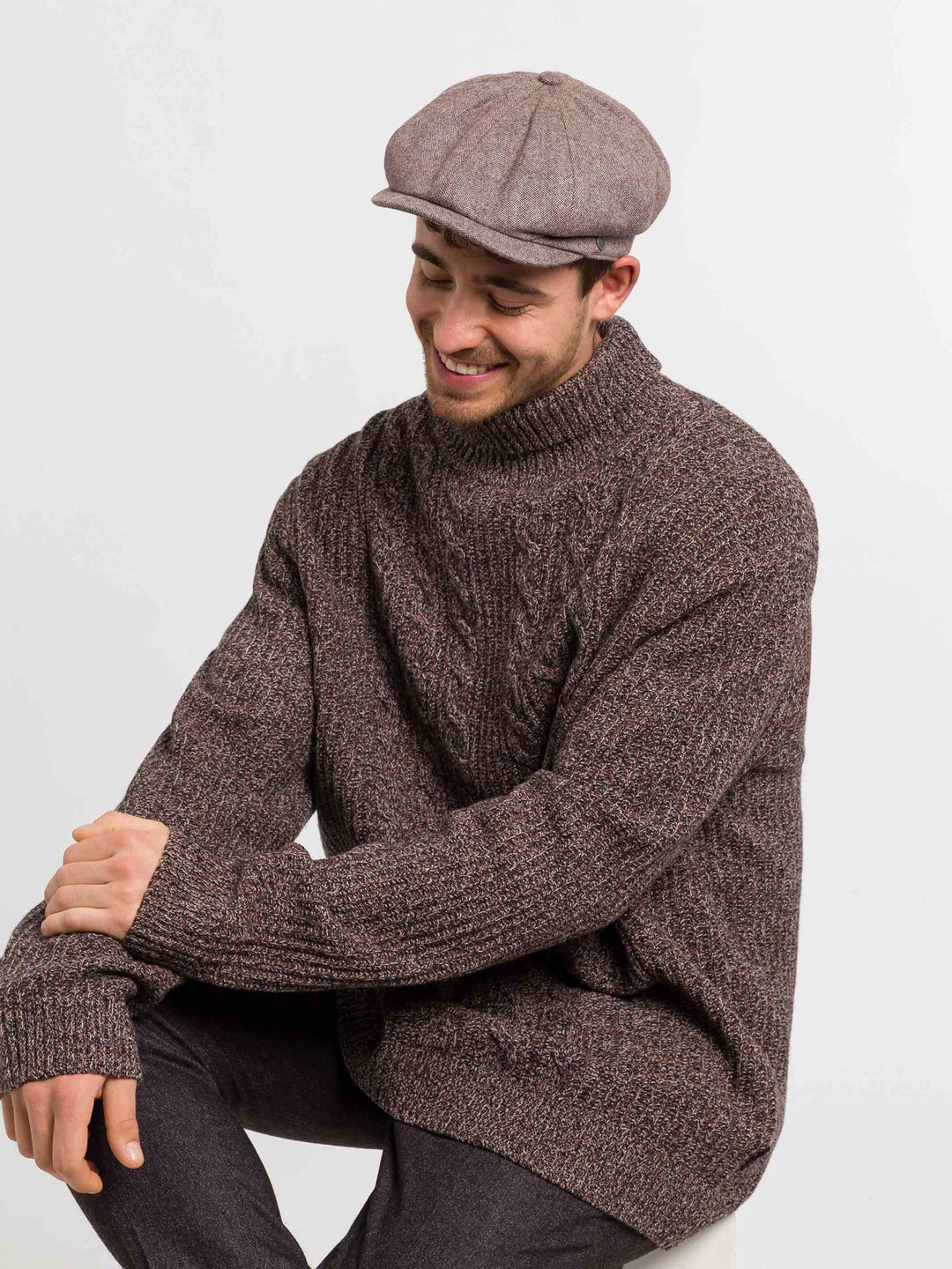 Einfarbige melierte bugatti Bakerboy Cap