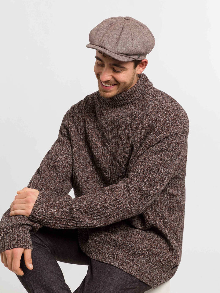 Einfarbige melierte bugatti Bakerboy Cap