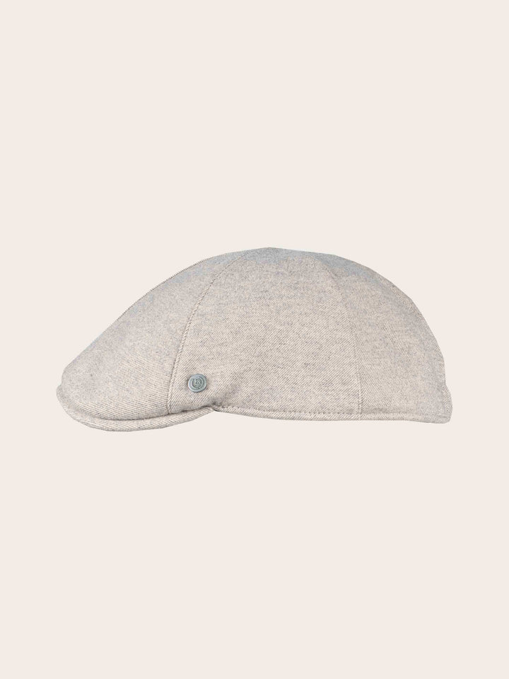 Einfarbige melierte bugatti Flatcap mit Ohrenklappen