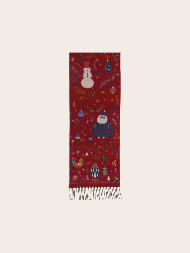 Cashmink-Schal mit Weihnachts-Design