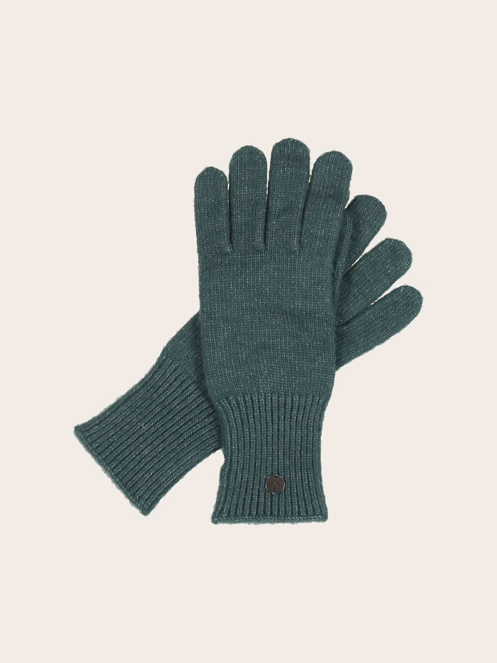 Einfarbige Strickhandschuhe in Wollmischung