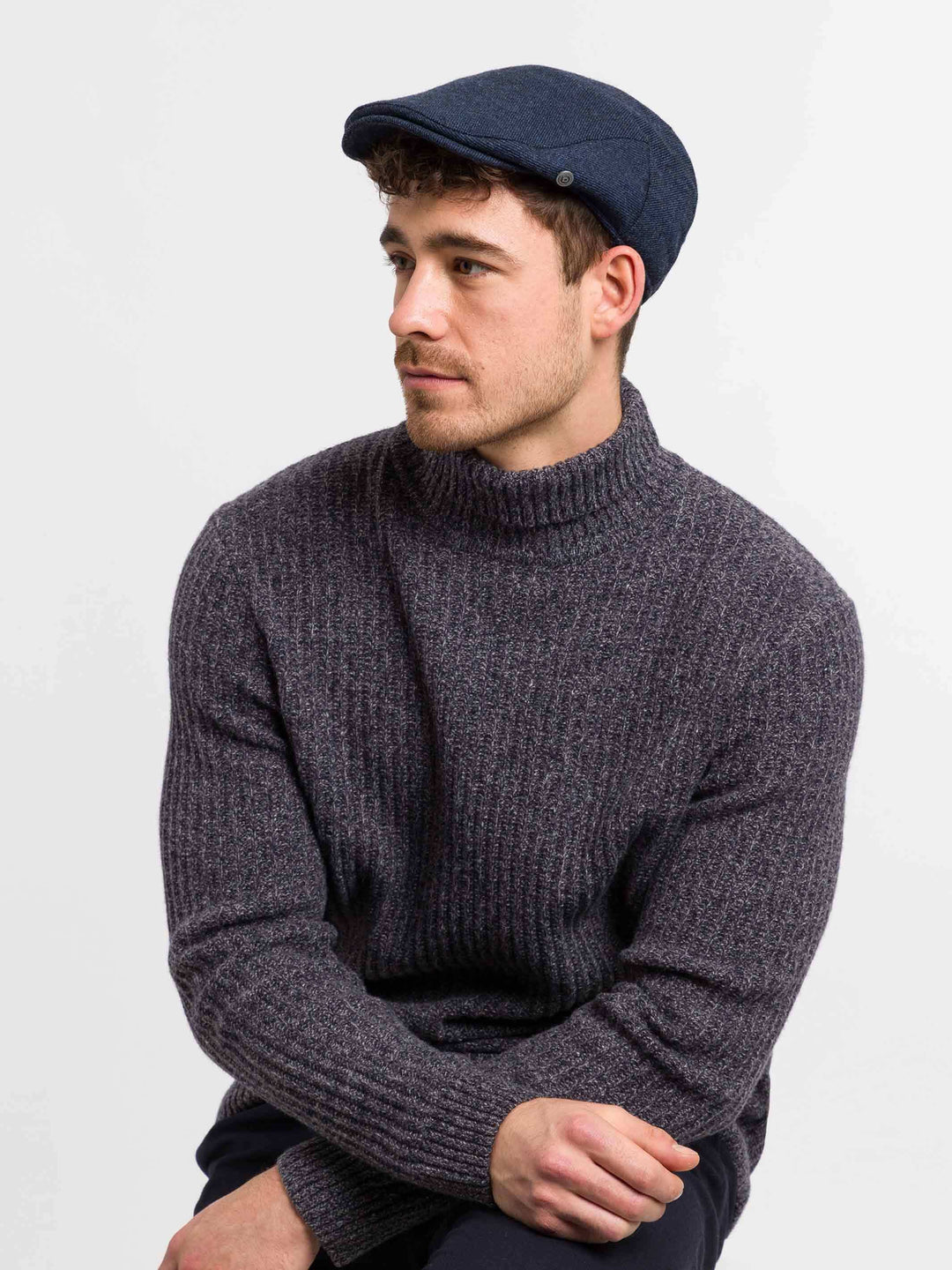 Einfarbige bugatti Flatcap